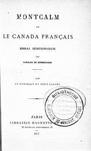 Cover of: Montcalm et le Canada français: essai historique
