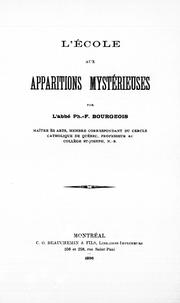 Cover of: L' école aux apparitions mystérieuses