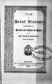 Cover of: Vie de Saint Viateur: confesseur et lecteur de l'église de Lyon