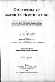 Cover of: Cyclopedia of American horticulture by L. H. Bailey