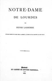 Cover of: Notre-Dame de Lourdes by Henri Lasserre, Henri Lasserre