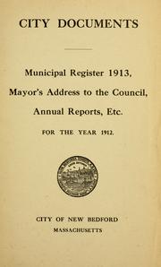 City documents by New Bedford (Mass.)
