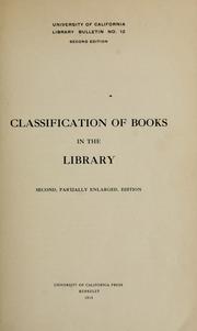 Classification of books in the library by University of California (1868-1952). Library