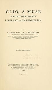 Cover of: Clio, a muse by George Macaulay Trevelyan