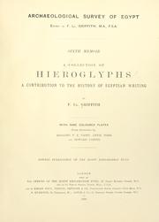 Cover of: A collection of hieroglyphs | Francis Llewellyn Griffith