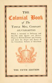 Cover of: The colonial book ..