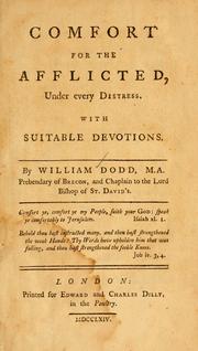 Cover of: Comfort for the afflicted by William Dodd