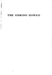 Cover of: The coming Hawaii by Goodrich, Joseph King