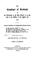 Cover of: The complaynt of Scotlande wyth ane exortatione to the thre estaits to be vigilante in the deffens of their public veil. 1549.