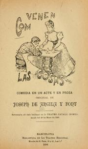 Cover of: Com venen las cosas: comedia en un acte y en prosa