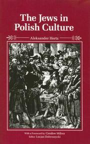 Cover of: The Jews in Polish culture by Aleksander Hertz