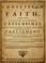 Cover of: The Confession of faith