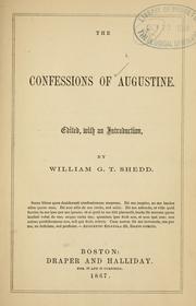 Cover of: The confessions of Augustine by Augustine of Hippo