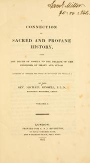 Cover of: A connection of sacred and profane history