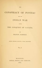 Cover of: The conspiracy of Pontiac by Francis Parkman