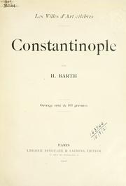 Cover of: Constantinople by Hermann Barth