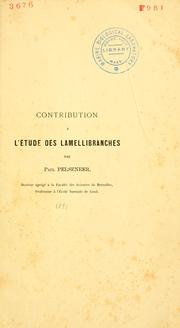 Cover of: Contribution a l'étude des lamellibranches