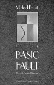The basic fault by Michael Balint