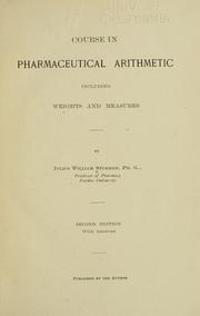 Course in pharmaceutical arithmetic including weights and measures