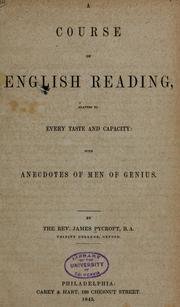 Cover of: A course of English reading by James Pycroft