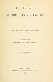 Cover of: The court of the the second empire