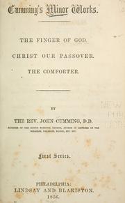 Cover of: Cumming's minor works ... by Rev. John Cumming D.D.