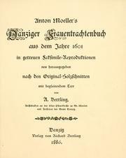 Cover of: Danziger Frauentrachtenbuch by Anton Möller