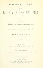 Cover of: Das Buch von der Malerei. by Leonardo da Vinci