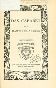 Cover of: Cabaret.