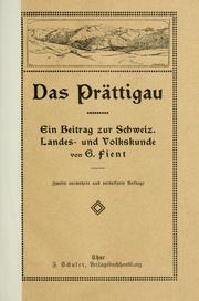 Cover of: Das Prättigau by G. Fient