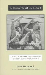 Cover of: A Hitler Youth in Poland by Jost Hermand