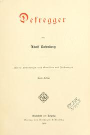 Cover of: Defregger. by Rosenberg, Adolf