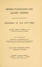 Cover of: Demon possession and allied themes: being an inductive study of phenomena of our own times