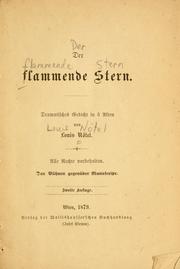 Cover of: flammende Stern: Dramatisches Gedicht in 5 Akten