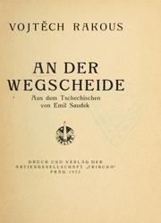 Cover of: An der Wegscheide