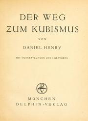 Cover of: Weg zum Kubismus.