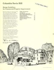 Cover of: Design guidelines for commercial property improvement, columbia - savin hill. by Boston Redevelopment Authority