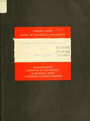 Cover of: The design of research and development policy.