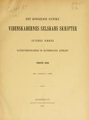 Cover of: Det Kongelige Danske videnskabernes selskabs skrifter.