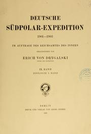 Cover of: Deutsche Südpolar-Expedition, 1901-1903 by Deutsche Südpolar-Expedition (1901-1903)