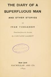 Cover of: The diary of a superfluous man by Ivan Sergeevich Turgenev
