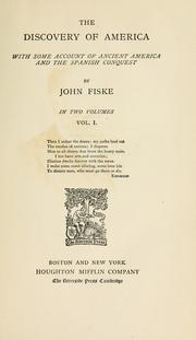 Cover of: The discovery of America. by John Fiske