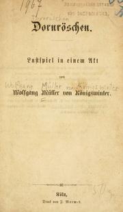 Cover of: Dornröschen: Lustspiel in einem Akt