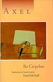 Cover of: Axel by Bo Carpelan