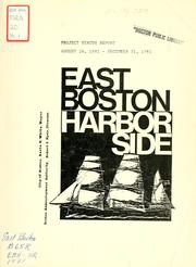 East Boston piers 1-5 status report by Boston Redevelopment Authority