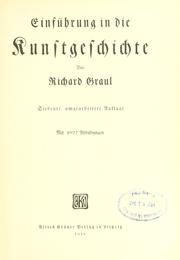 Cover of: Einführung in die Kunstgeschichte