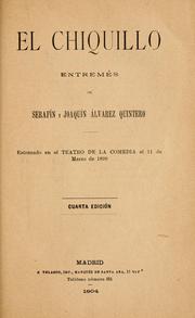 Cover of: El chiquillo by Serafín Álvarez Quintero