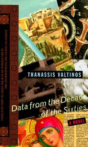 Book cover: Data from the decade of the sixties | ThanaseМ„s Valtinos