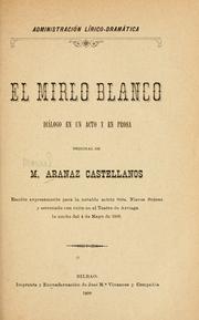 Cover of: mirlo blanco: diálogo en un acto y en prosa