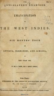 Cover of: Emancipation of the West Indies. by James A. Thome